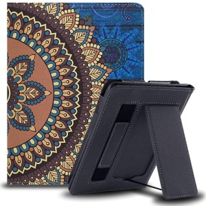 Etui Exoguard Stand - Kindle Paperwhite 5 - Mandala Blue / Brown