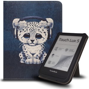 Etui Exoguard Stand - Pocketbook Color / Touch Hd 3 / Lux 4 / Lux 5 - Baby Cheetah