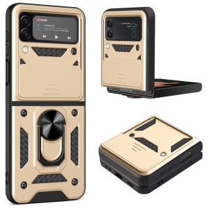 Etui Exoguard Camshield - Samsung Galaxy Z Flip 4 - Gold