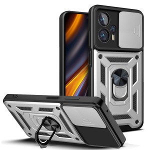 Etui Exoguard Camshield - Xiaomi Poco X4 Gt - Silver