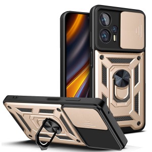 Etui Exoguard Camshield - Xiaomi Poco X4 Gt - Gold