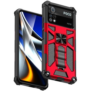 Etui Exoguard Military - Xiaomi Poco X4 Pro 5g - Red