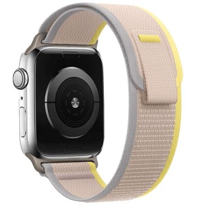 Pasek Exoguard Nylon Loop - Apple Watch 38 / 40 / 41 - Grey / Yellow