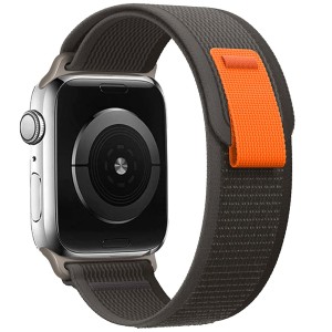 Pasek Exoguard Nylon Loop - Apple Watch 38 / 40 / 41 - Black / Grey