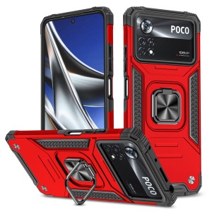 Etui Exoguard Qring - Xiaomi Poco X4 Pro 5g - Red