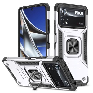 Etui Exoguard Qring - Xiaomi Poco X4 Pro 5g - Silver