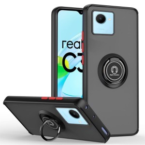 Etui Exoguard O-Ring - Realme C30 - Black / Red