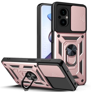 Etui Exoguard Camshield - Xiaomi Poco M5 - Rose
