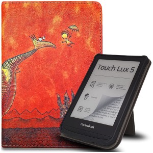 Etui Exoguard Stand - Pocketbook Color / Touch Hd 3 / Lux 4 / Lux 5 - Red Dragon