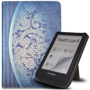 Etui Exoguard Stand - Pocketbook Color / Touch Hd 3 / Lux 4 / Lux 5 - Mandala Blue