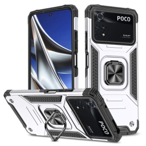 Etui Exoguard Qring - Xiaomi Poco M4 Pro (4g) - Silver