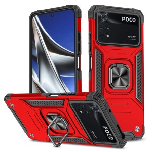 Etui Exoguard Qring - Xiaomi Poco M4 Pro (4g) - Red