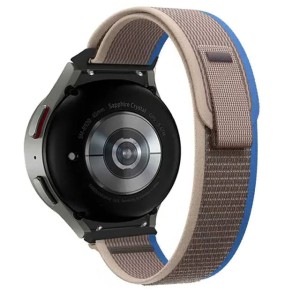 Pasek Exoguard Nylon Loop - Galaxy Watch 4 / 5 / 6 - Grey / Blue