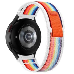 Pasek Exoguard Nylon Loop - Galaxy Watch 4 / 5 / 6 - Rainbow