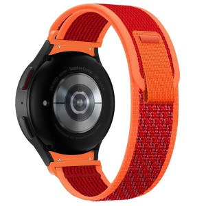 Pasek Exoguard Nylon Loop - Galaxy Watch 4 / 5 / 6 - Red / Orange