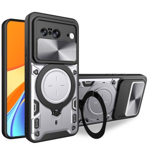 Etui Exoguard Ringshield - Google Pixel 8 - Silver