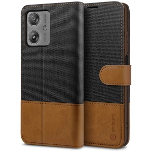 Exoguard Wallet - Motorola Moto G54 5g / G54 5g Power Edition - Black / Brown