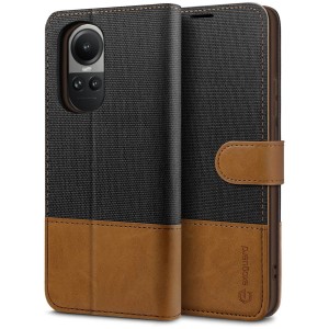 Exoguard Wallet - Oppo Reno 10 5g / 10 Pro 5g - Black / Brown