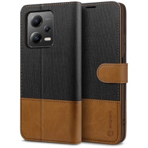 Exoguard Wallet - Xiaomi Redmi Note 12 5g / Poco X5 5g - Black / Brown