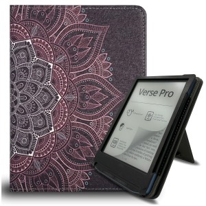 Etui Exoguard Stand - Pocketbook Verse / Verse Pro / Verse Pro Color / Verse Lite / Gobook 2.0 / Gobook 3.0 - Mandala Brown