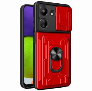 Etui Exoguard Cardshield - Poco C65 / Redmi 13c - Red