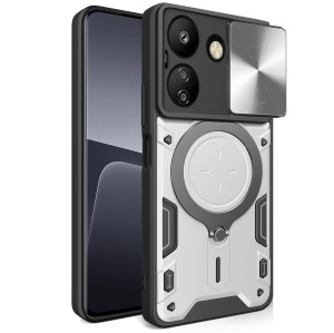 Etui Exoguard Ringshield - Poco C65 / Redmi 13c - Silver