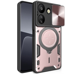 Etui Exoguard Ringshield - Poco C65 / Redmi 13c - Rose