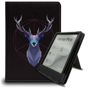 Etui Exoguard Stand - Pocketbook Verse / Verse Pro / Verse Pro Color / Verse Lite / Gobook 2.0 / Gobook 3.0 / Gobook 2.0 - Deer Black