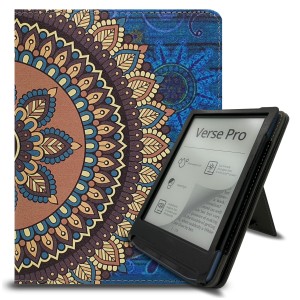 Etui Exoguard Stand - Pocketbook Verse / Verse Pro / Verse Pro Color / Verse Lite / Gobook 2.0 / Gobook 3.0 / Gobook 2.0 - Mandala Blue / Brown