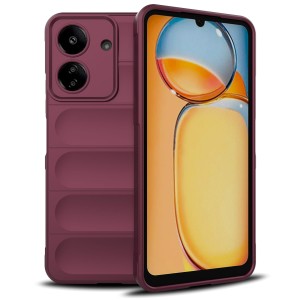 Etui Exoguard Magic Cover - Poco C65 / Redmi 13c - Dark Red