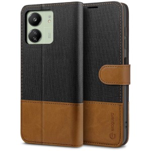 Exoguard Wallet - Xiaomi Poco C65 / Redmi 13c - Black / Brown