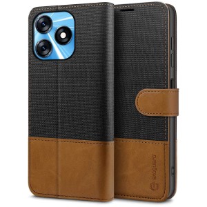 Exoguard Wallet - Tecno Spark 10 Nfc - Black / Brown