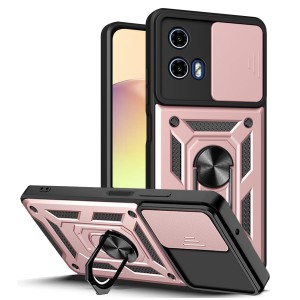 Etui Exoguard Camshield - Motorola Moto G34 - Rose