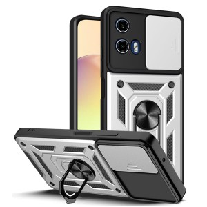 Etui Exoguard Camshield - Motorola Moto G34 - Silver