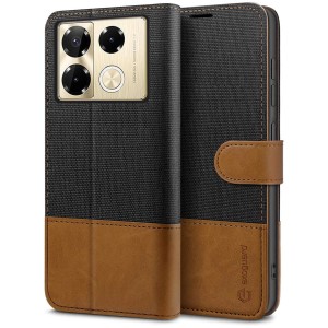 Exoguard Wallet - Infinix Note 40 Pro - Black / Brown