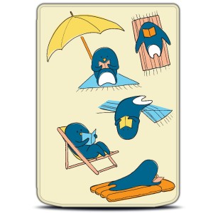 Etui Exoguard - Pocketbook Verse / Verse Pro / Verse Pro Color / Gobook 2.0 / Gobook 3.0 - Penguins