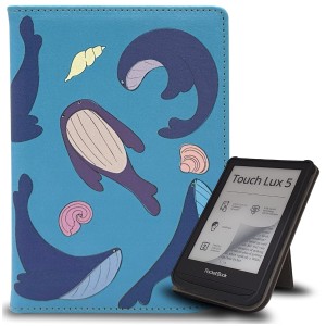 Etui Exoguard Stand - Pocketbook Color / Touch Hd 3 / Lux 4 / Lux 5 - Whales