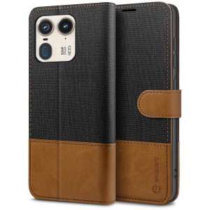 Exoguard Wallet - Motorola Edge 50 Ultra - Black / Brown