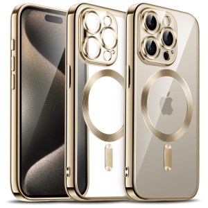 Etui Exoguard Electroplated - Apple Iphone 15 Pro - Gold