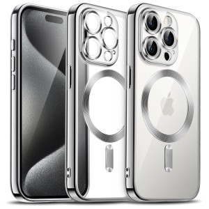 Etui Exoguard Electroplated - Apple Iphone 15 Pro - Silver