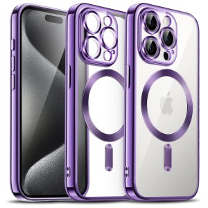 Etui Exoguard Electroplated - Apple Iphone 15 Pro - Purple