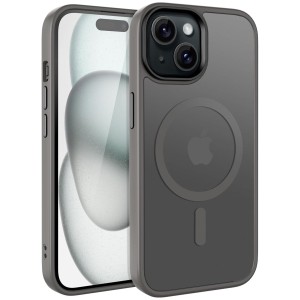 Etui Exoguard Frosted - Apple Iphone 15 - Grey