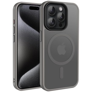 Etui Exoguard Frosted - Apple Iphone 15 Pro - Grey