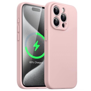 Etui Exoguard Plain - Apple Iphone 15 Pro - Light Pink