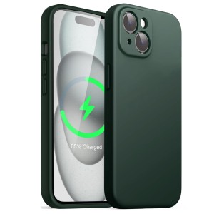 Etui Exoguard Plain - Apple Iphone 15 - Dark Green