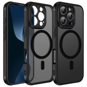 Etui Exoguard Frosted - Apple Iphone 16 Pro Max - Black