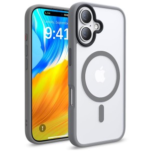 Etui Exoguard Frosted - Apple Iphone 16 - Grey