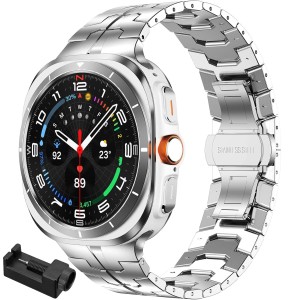 Pasek / Bransoleta Exoguard Iron - Samsung Galaxy Watch Ultra - Silver