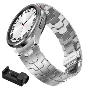 Pasek / Bransoleta Exoguard Iron - Samsung Galaxy Watch 4 / 5 / 6 / 7 - Silver