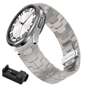 Pasek / Bransoleta Exoguard Iron - Samsung Galaxy Watch 4 / 5 / 6 / 7 - Titanium